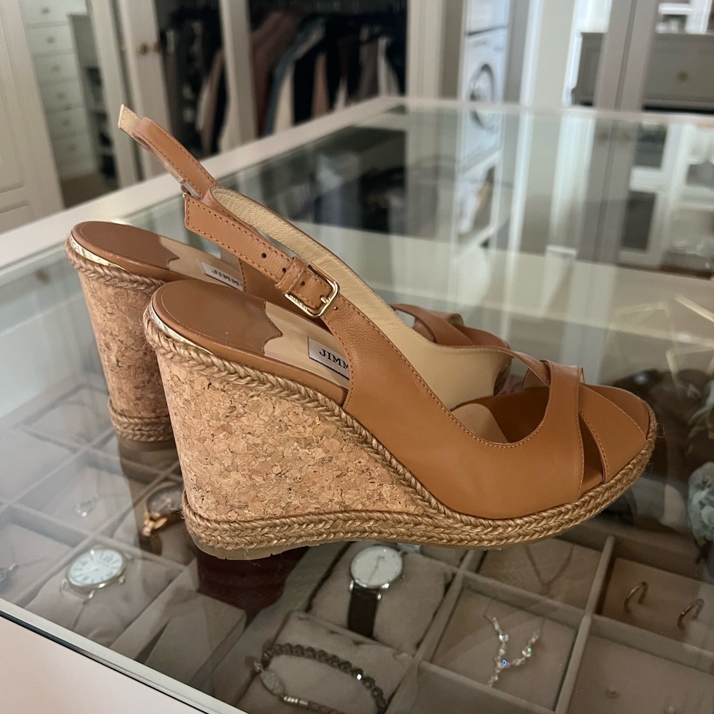 Jimmy choo wedges like new
